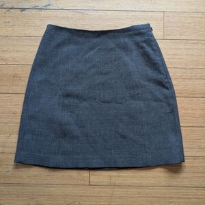 Babaton Gray Plaid Mini Skirt 6 Gray Classic Fall Straight Pencil